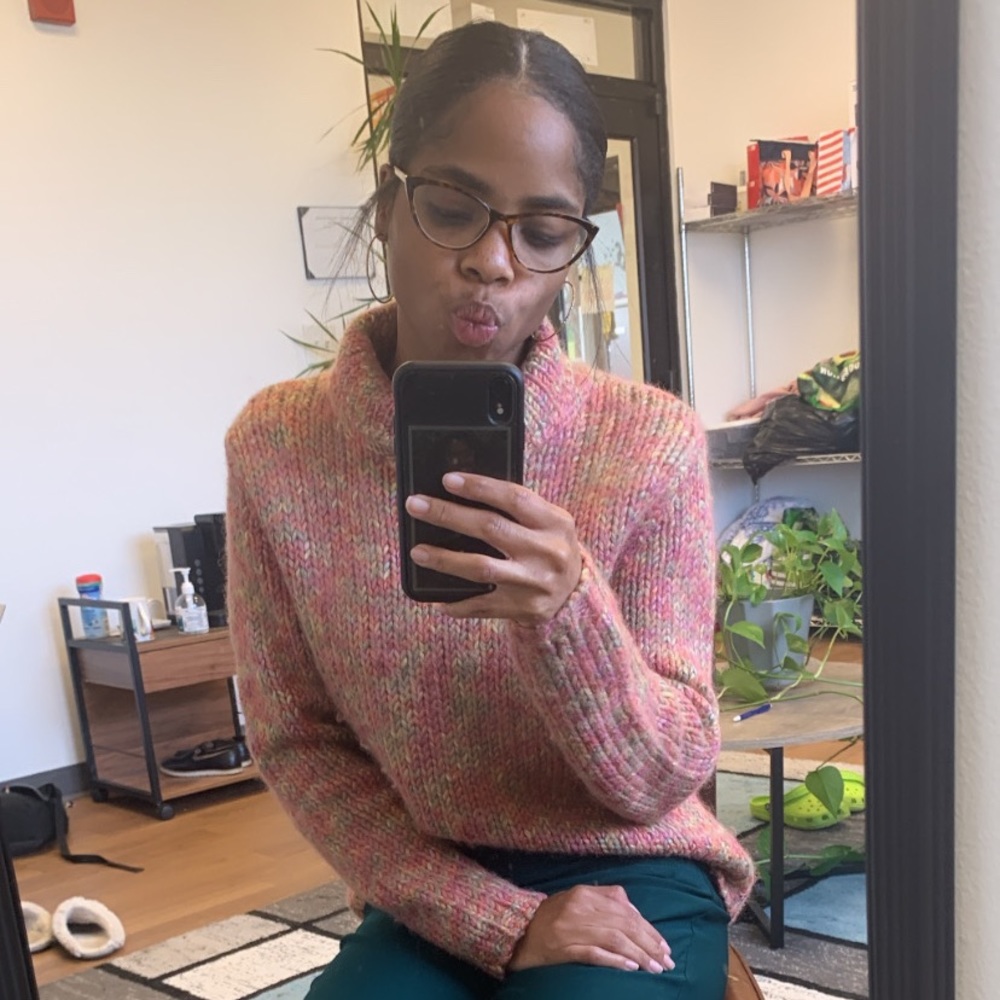 Chunky Multi-colored Sweater